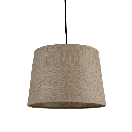 Colgante con pantalla 30x35cm alto 25
cm arpillera textil